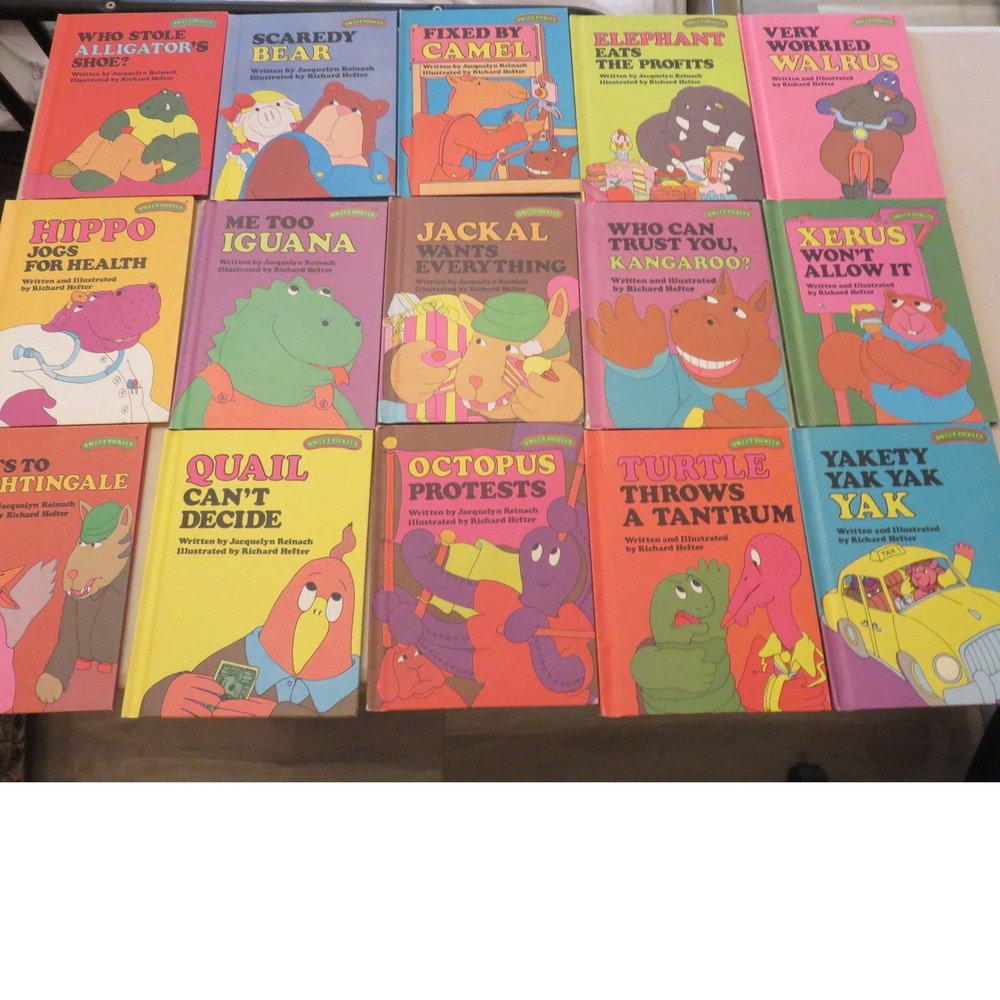 Sweet Pickles Vintage Hardcover Book Lot of 37 Reader Books 1970s 1980s 26 & 11
